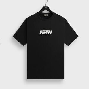 NEW Kith for Peanuts Snoopy Run Fast Logo Tee Black Men's Size Large